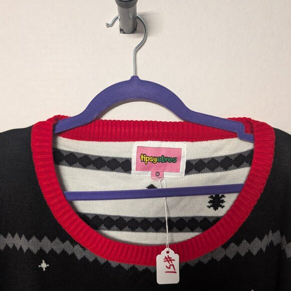 Tipsy Elves Palm Tree Christmas Sweater – Women’s 3XL - Picture 2 of 3